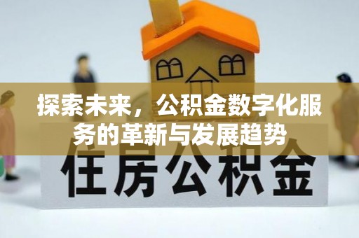 德清探索未来，公积金数字化服务的革新与发展趋势