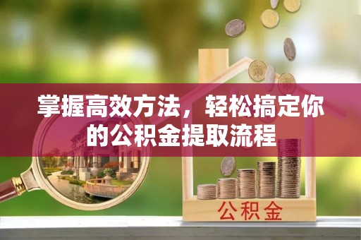 德清掌握高效方法，轻松搞定你的公积金提取流程