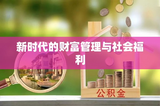 德清新时代的财富管理与社会福利