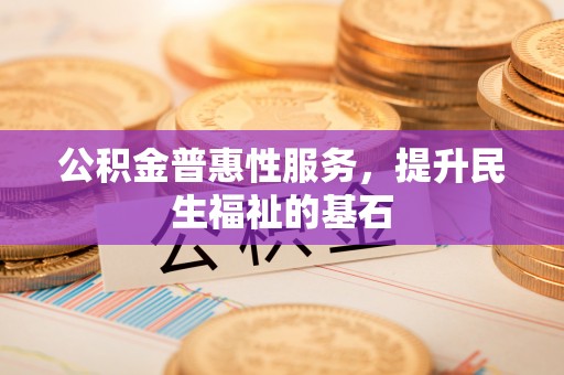 德清公积金普惠性服务，提升民生福祉的基石