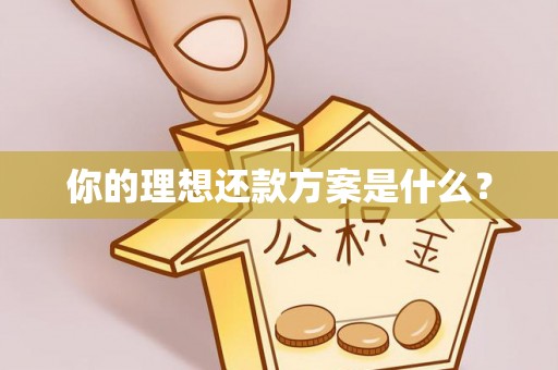 德清你的理想还款方案是什么？